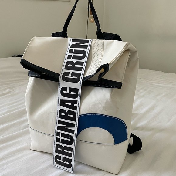Grunbag Bags Grnbag Sails Backpack Norr Made Of Reused White Sails